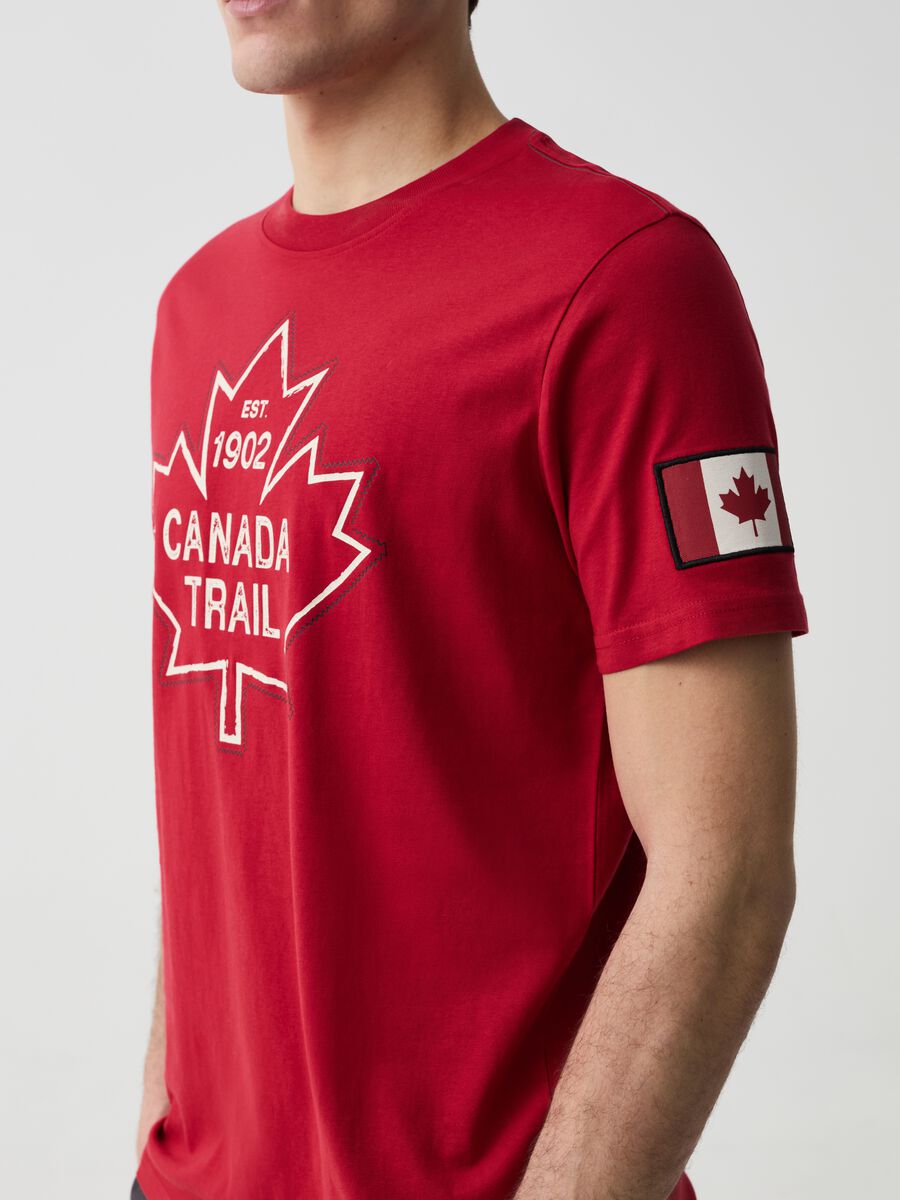 T-shirt con cuciture a contrasto Canada Trail_1