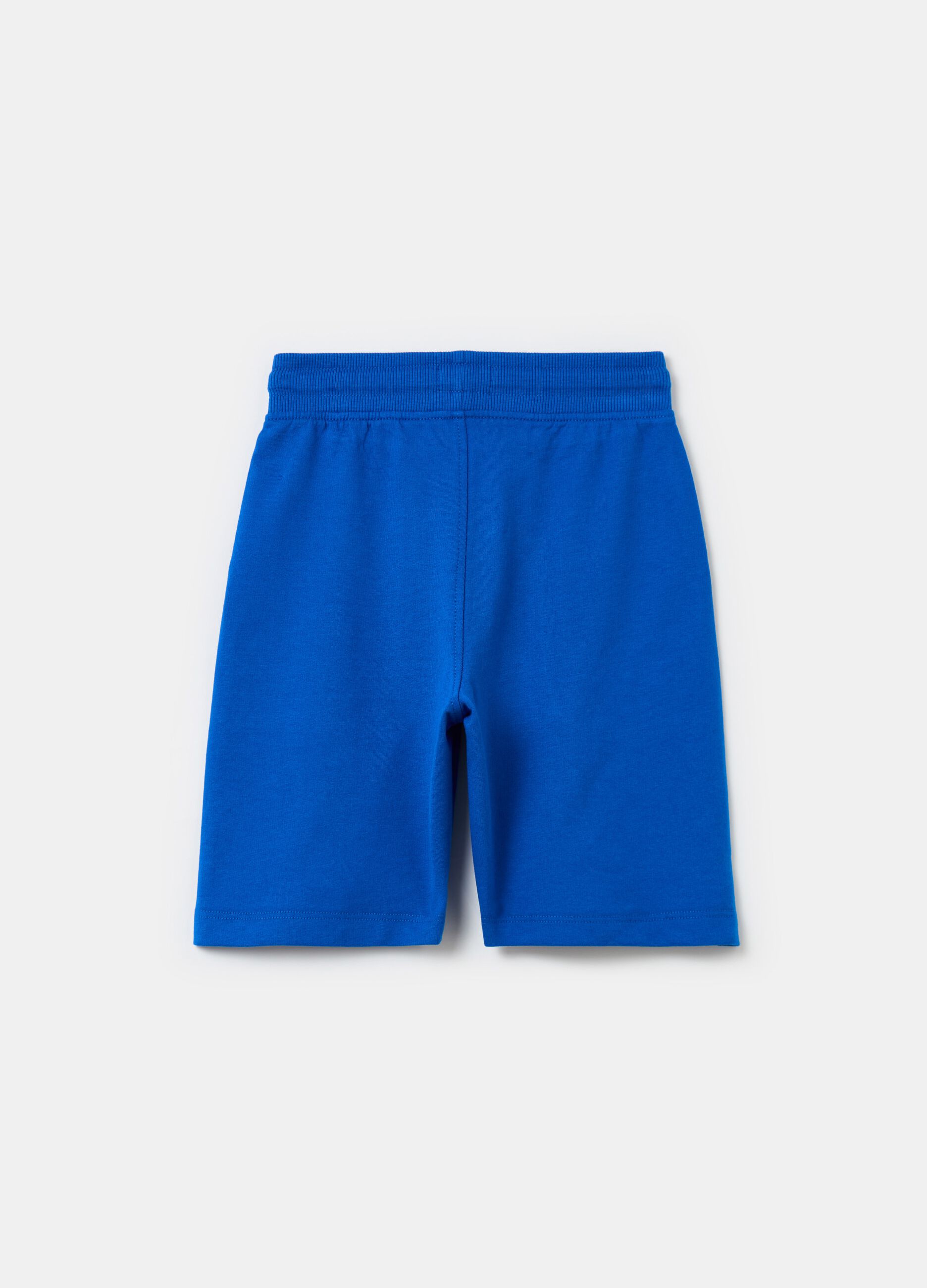French Terry Bermuda shorts with drawstring