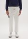 White cotton blend trousers_1
