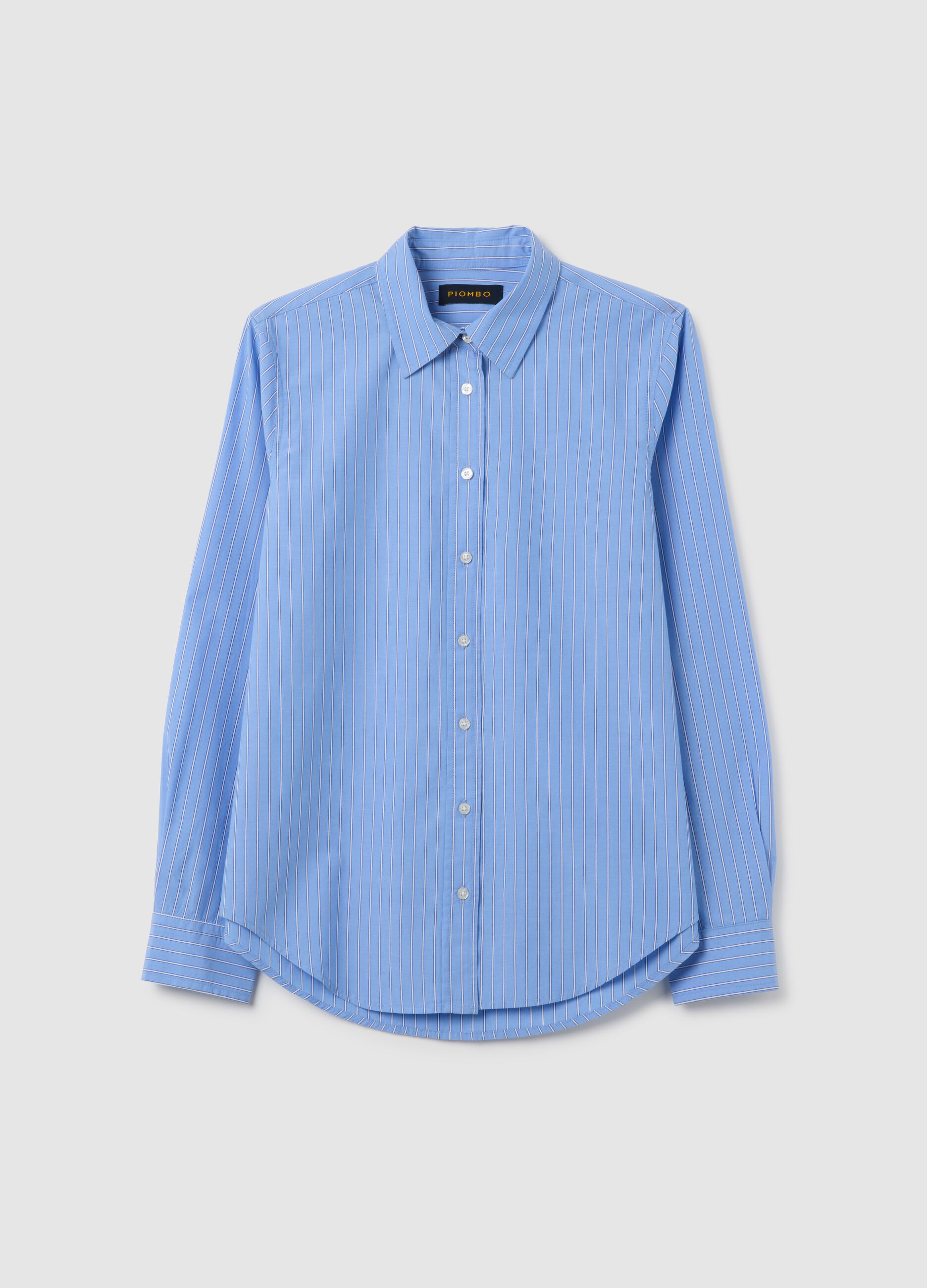 Multicoloured pure cotton regular fit shirt