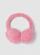 Pink teddy-effect earmuffs_0