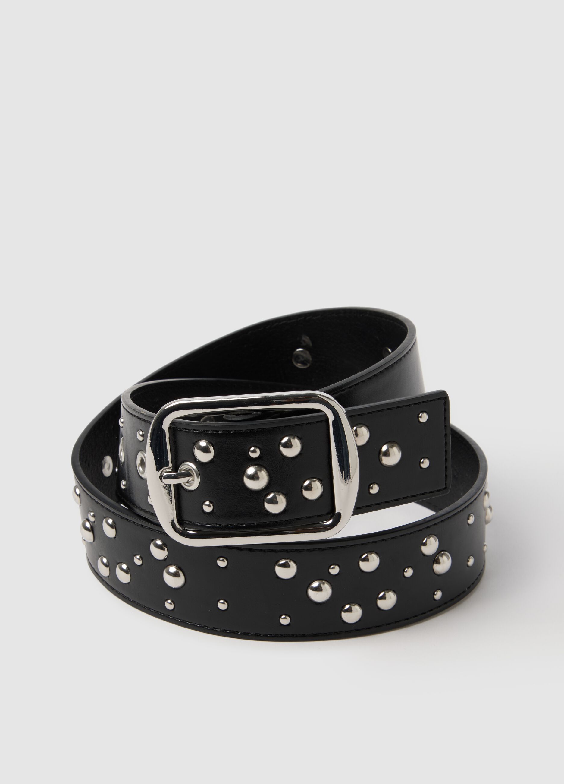 Black Studded Belt