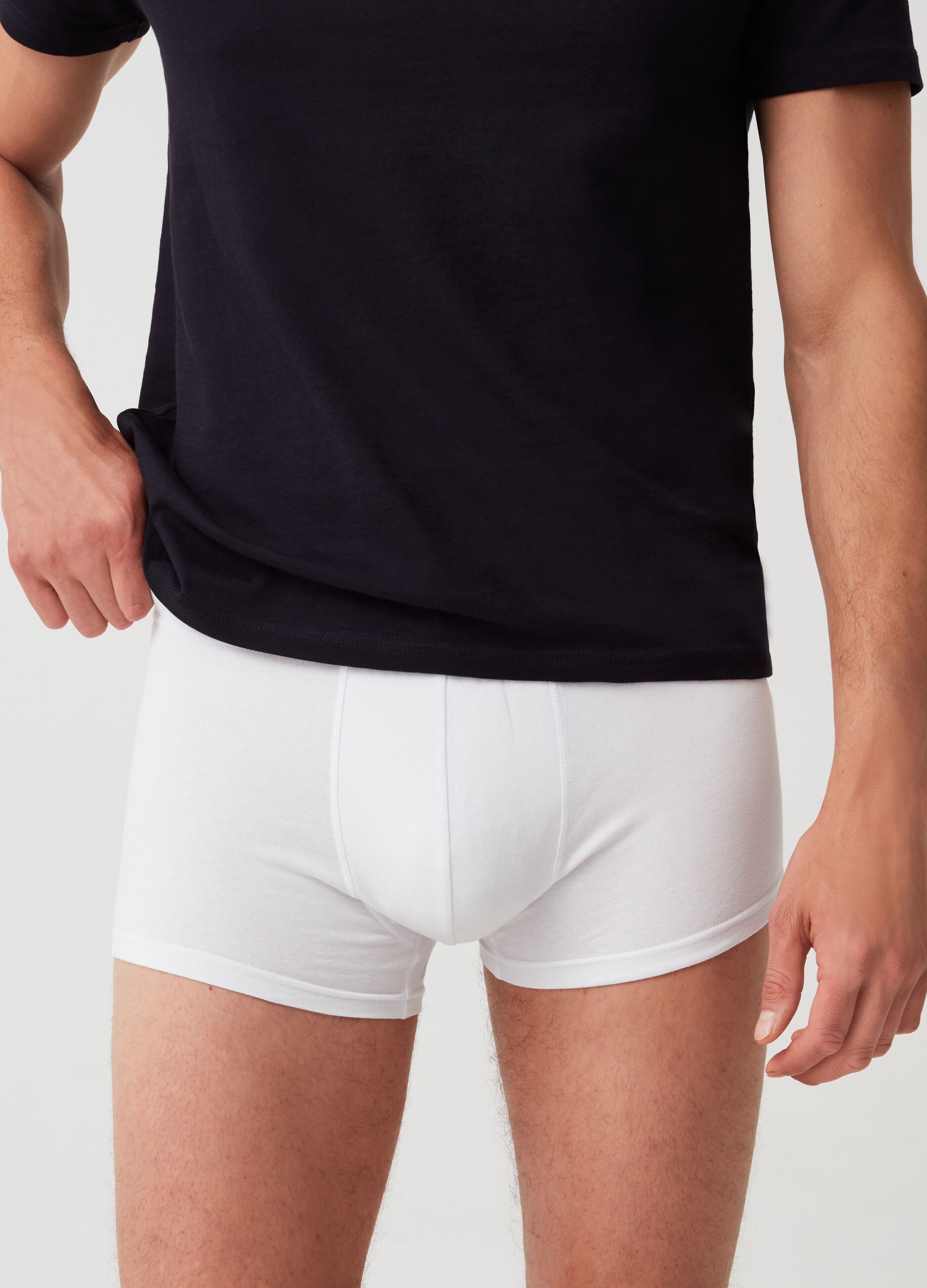 Three-pack stretch cotton boxer shorts
