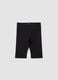 Shorts da ciclista skinny neri in cotone elasticizzato da ragazza_3