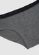 Girls' grey cotton briefs regular fit_2