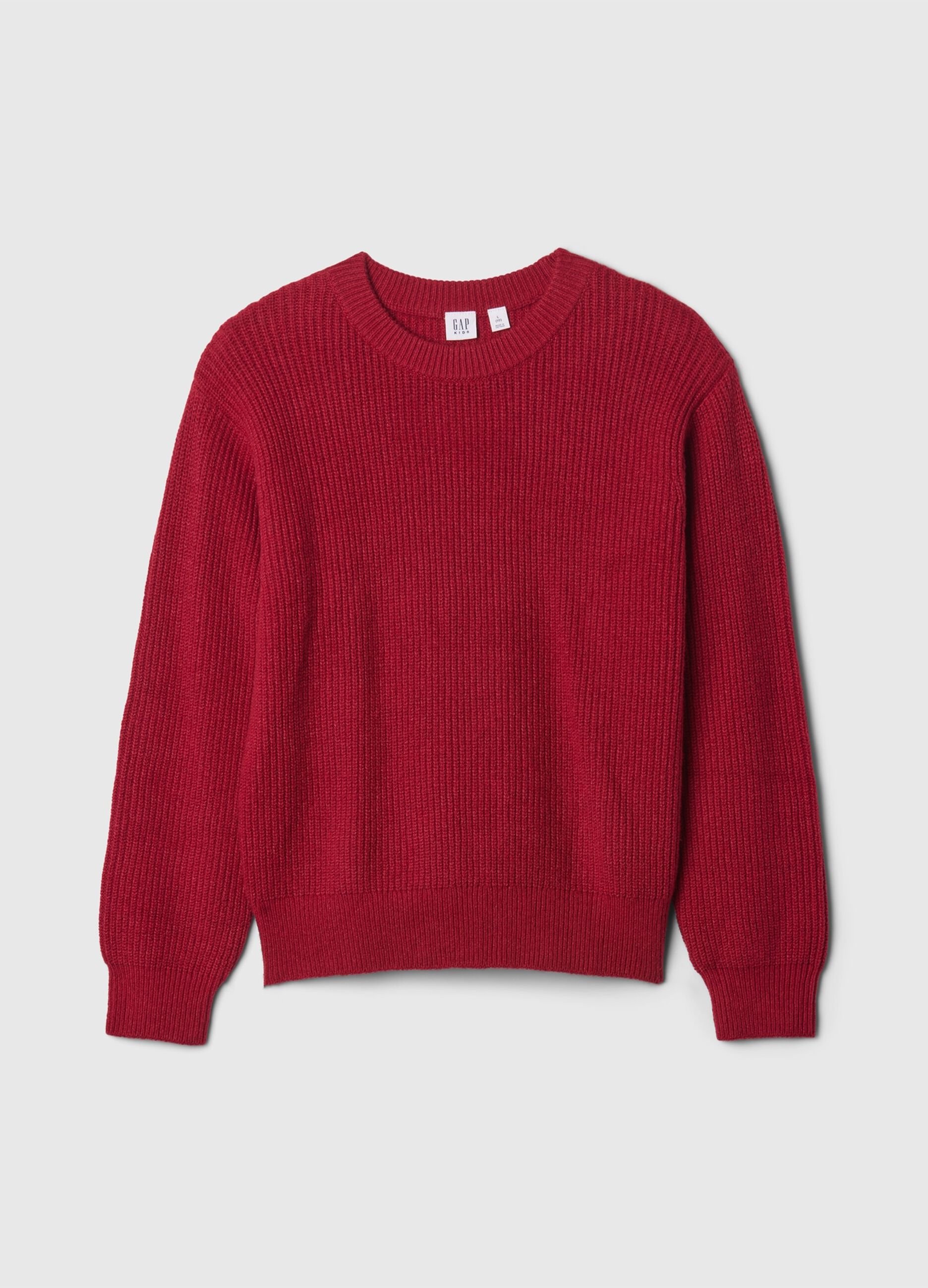 Pullover with ribbed design