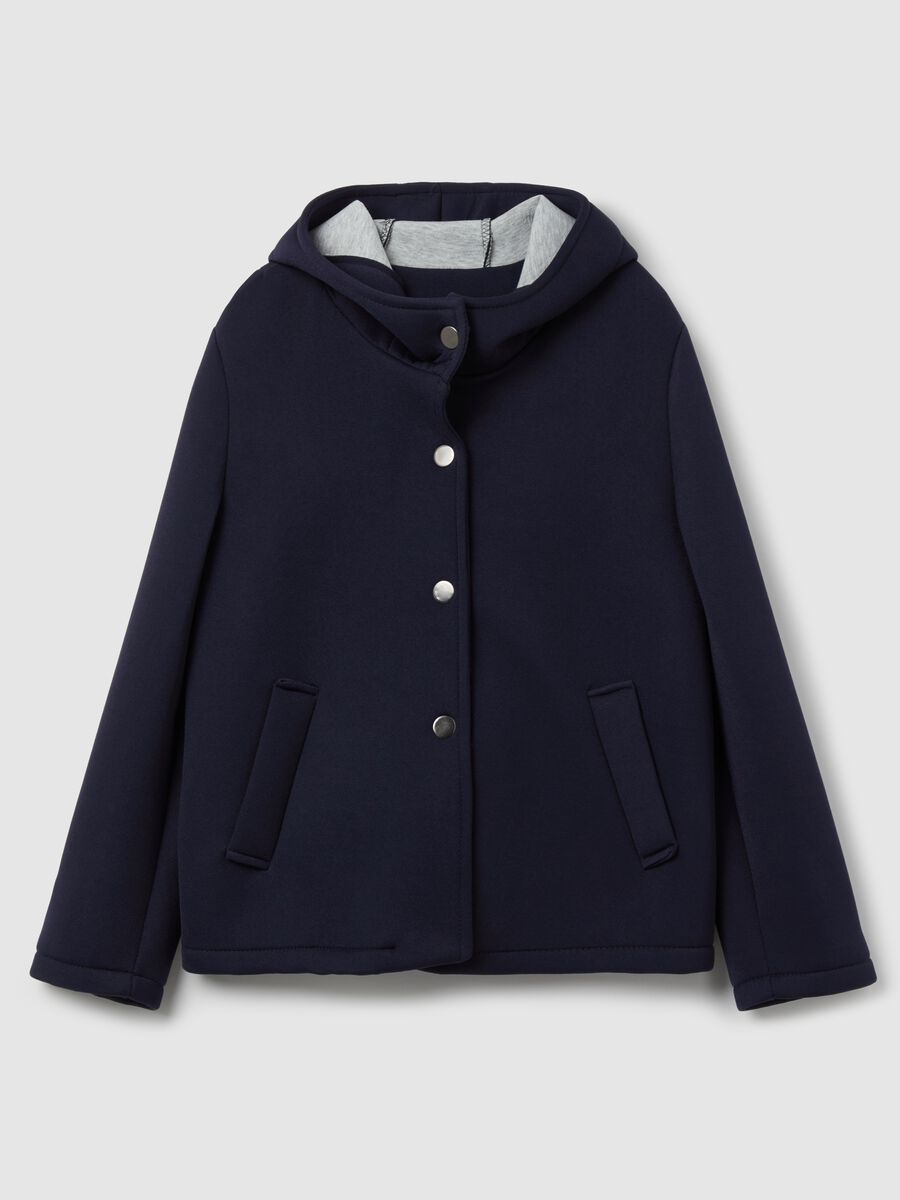Short jacket with hood and buttons_4