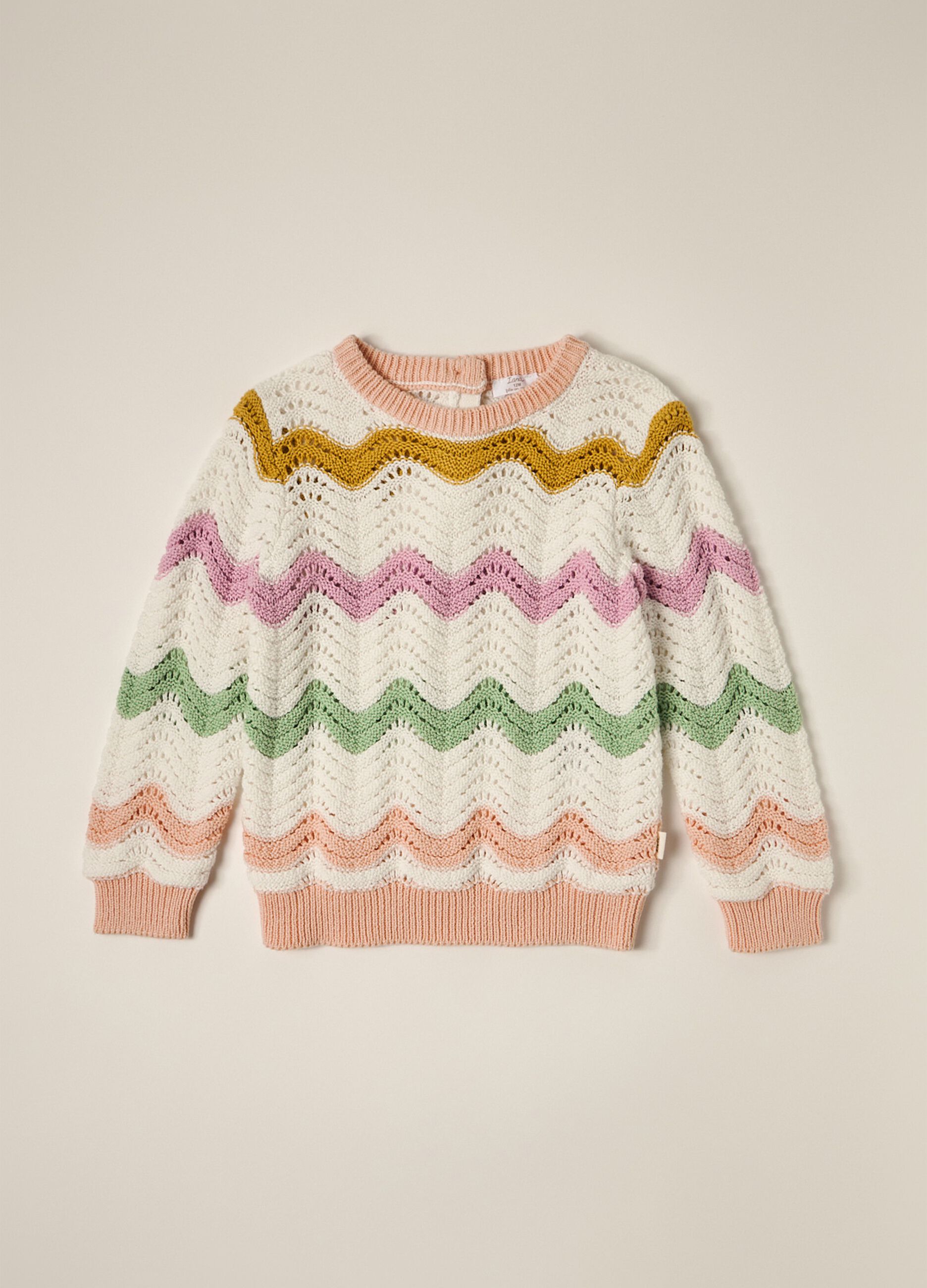 IANA newborn girl sweater in 100% cotton