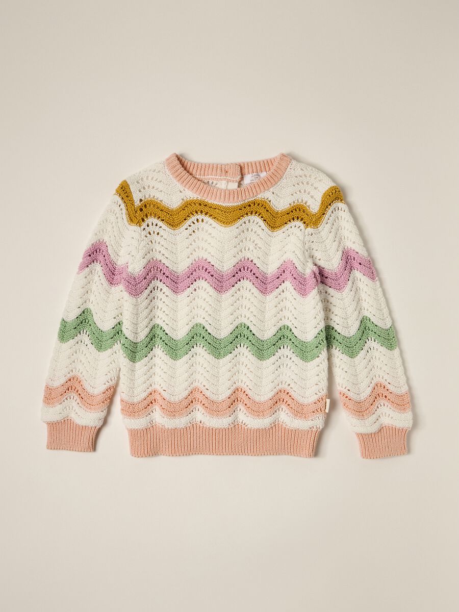 IANA newborn girl sweater in 100% cotton_0