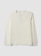 White regular-fit honeycomb viscose-blend T-shirt_4