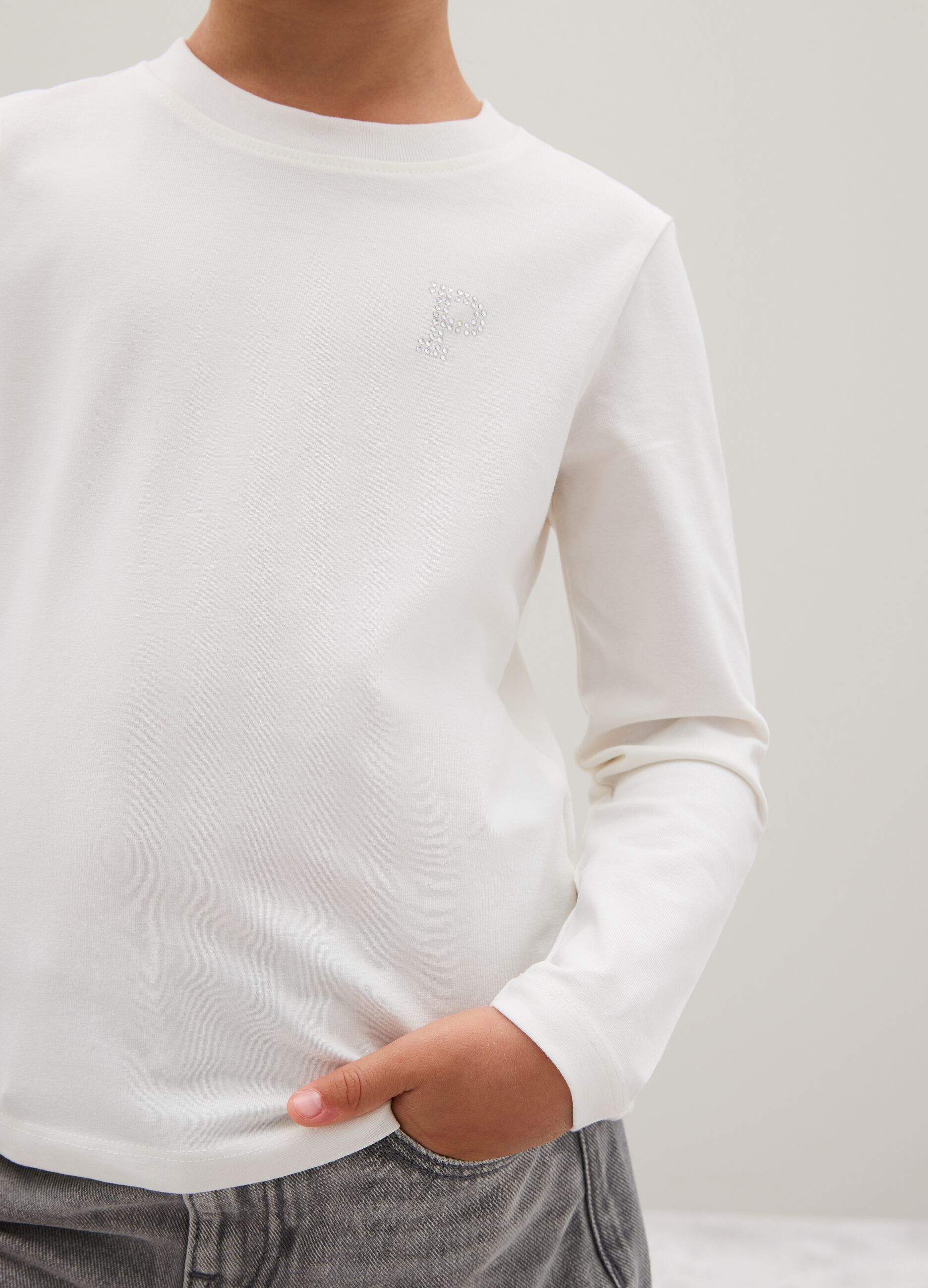 White Long Sleeve Top