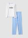 Multicolour organic cotton pyjamas regular fit with inscription_4