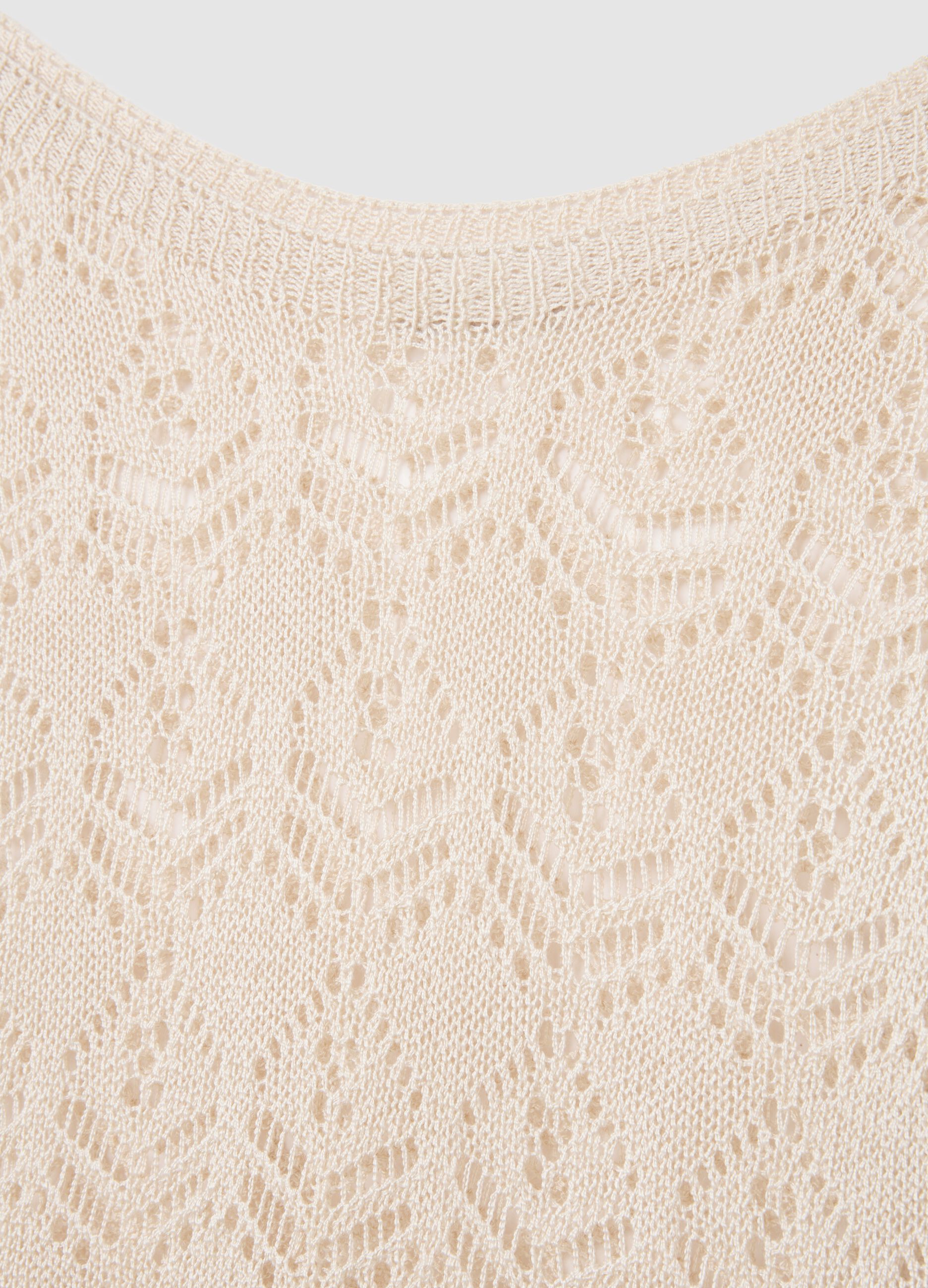Women's beige regular fit jumper
