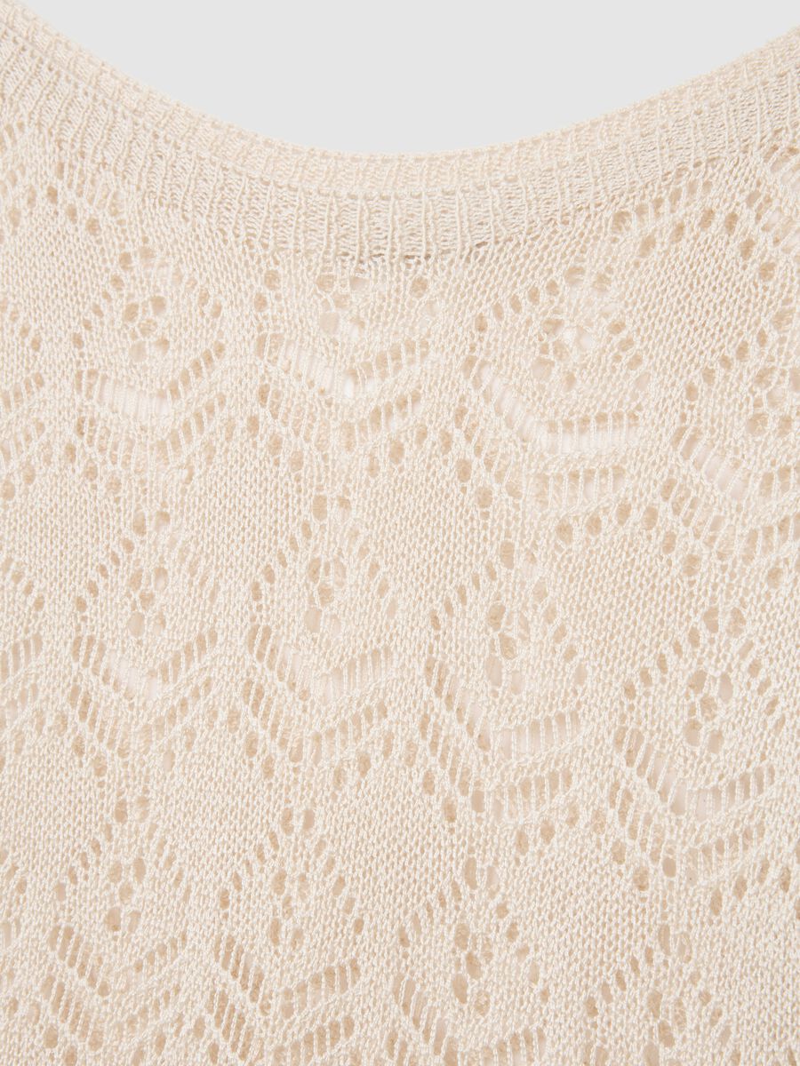 Women's beige regular fit jumper_5