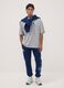T-shirt grigia in puro cotone con stampa Lakers_1