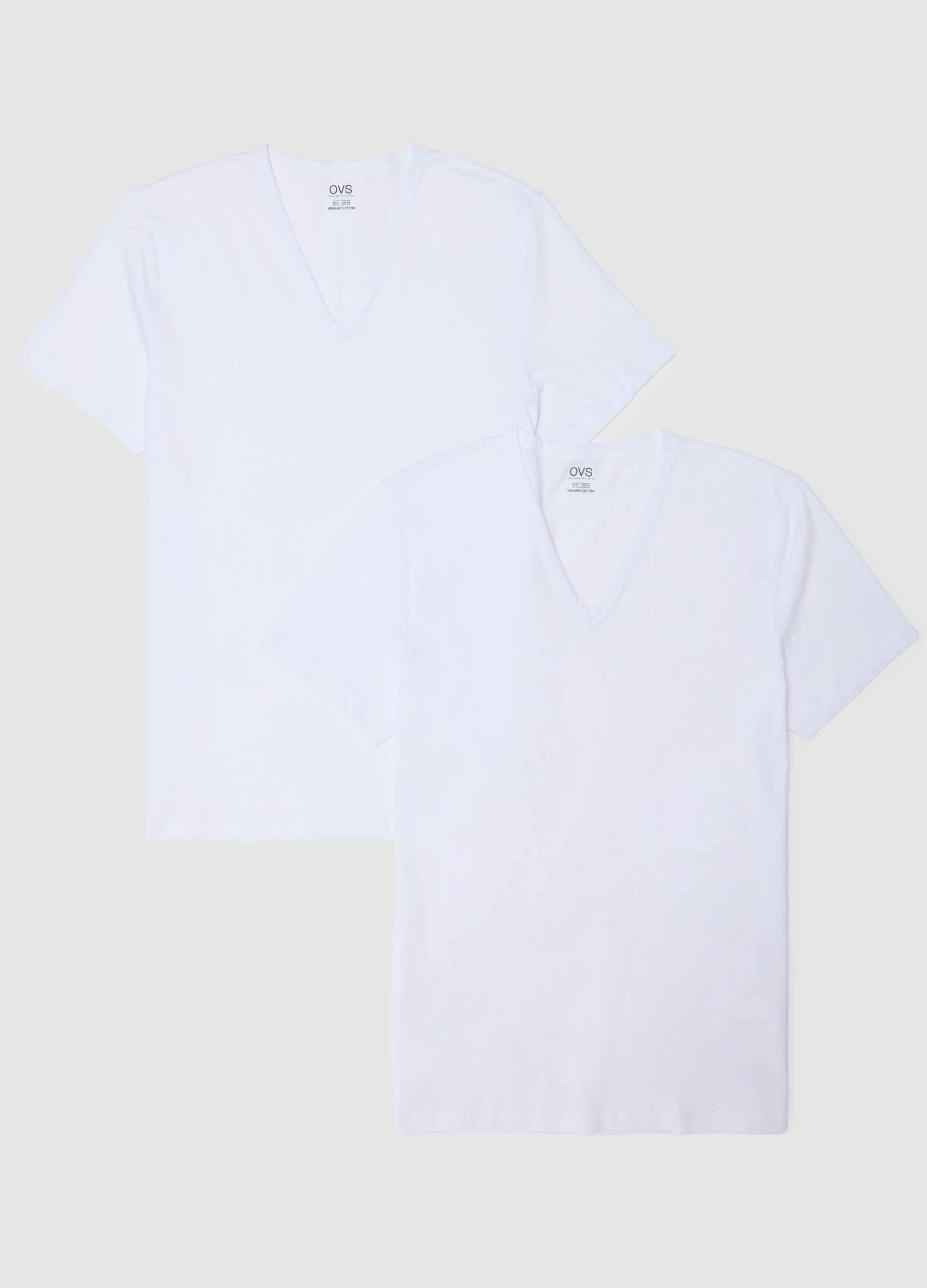 Two-Pack Men's White Pure Cotton Regular Fit T-Shirts