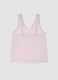 Pink pure viscose tank top with regular fit_4