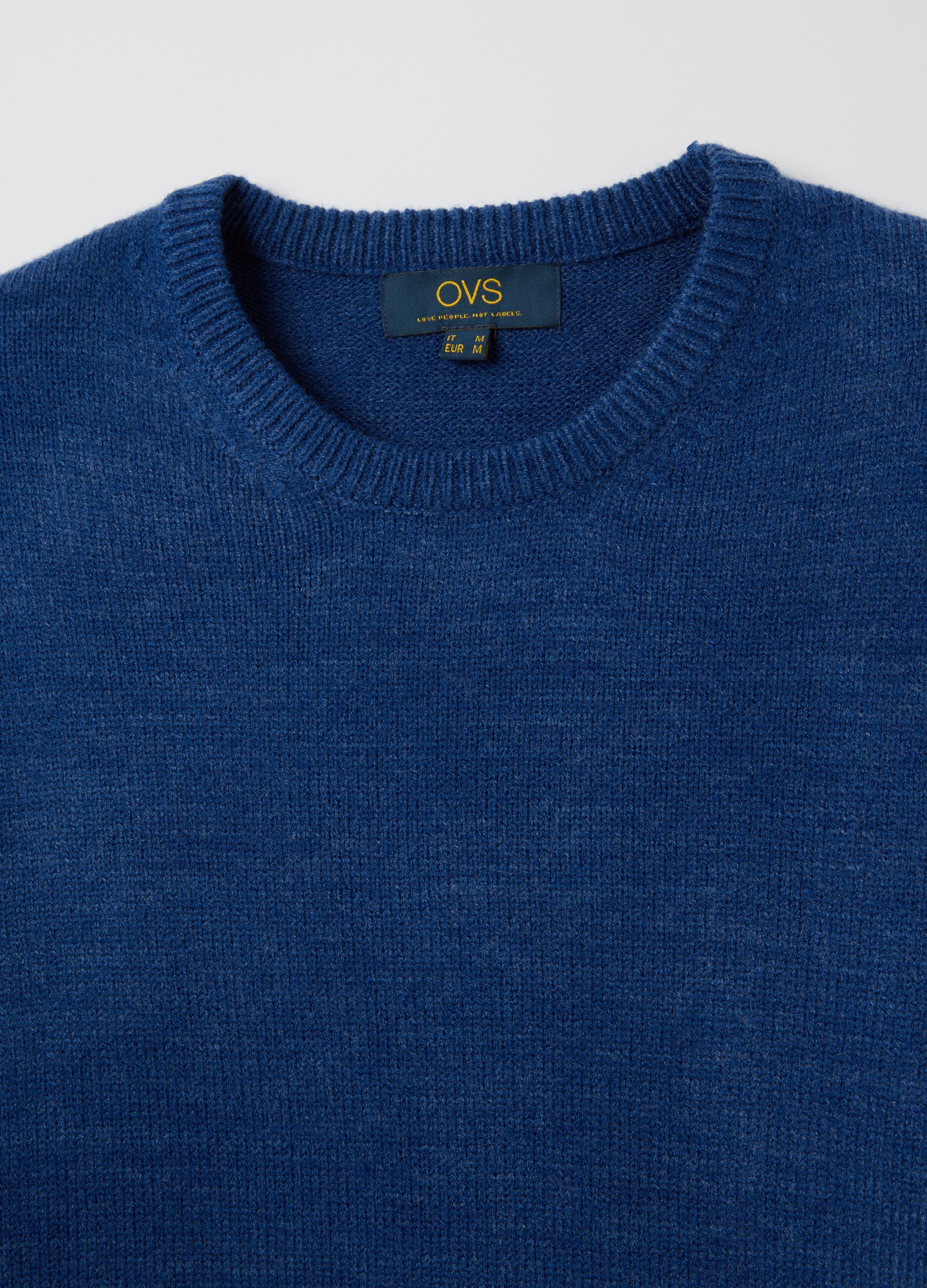 Blue Crew Neck Jumper Regular Fit