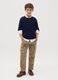 Stretch cotton cargo trousers_0