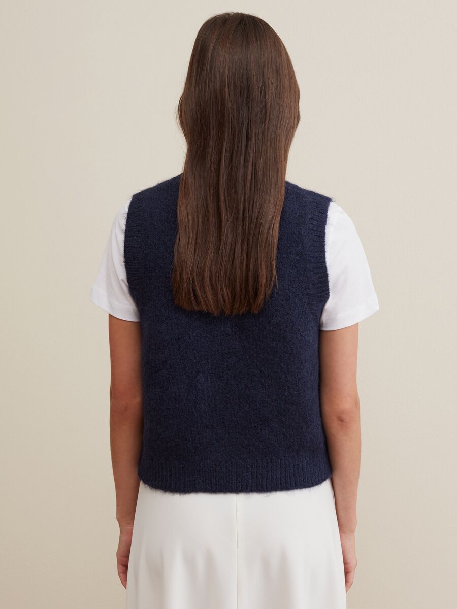 Gilet chiuso in lana e alpaca_2