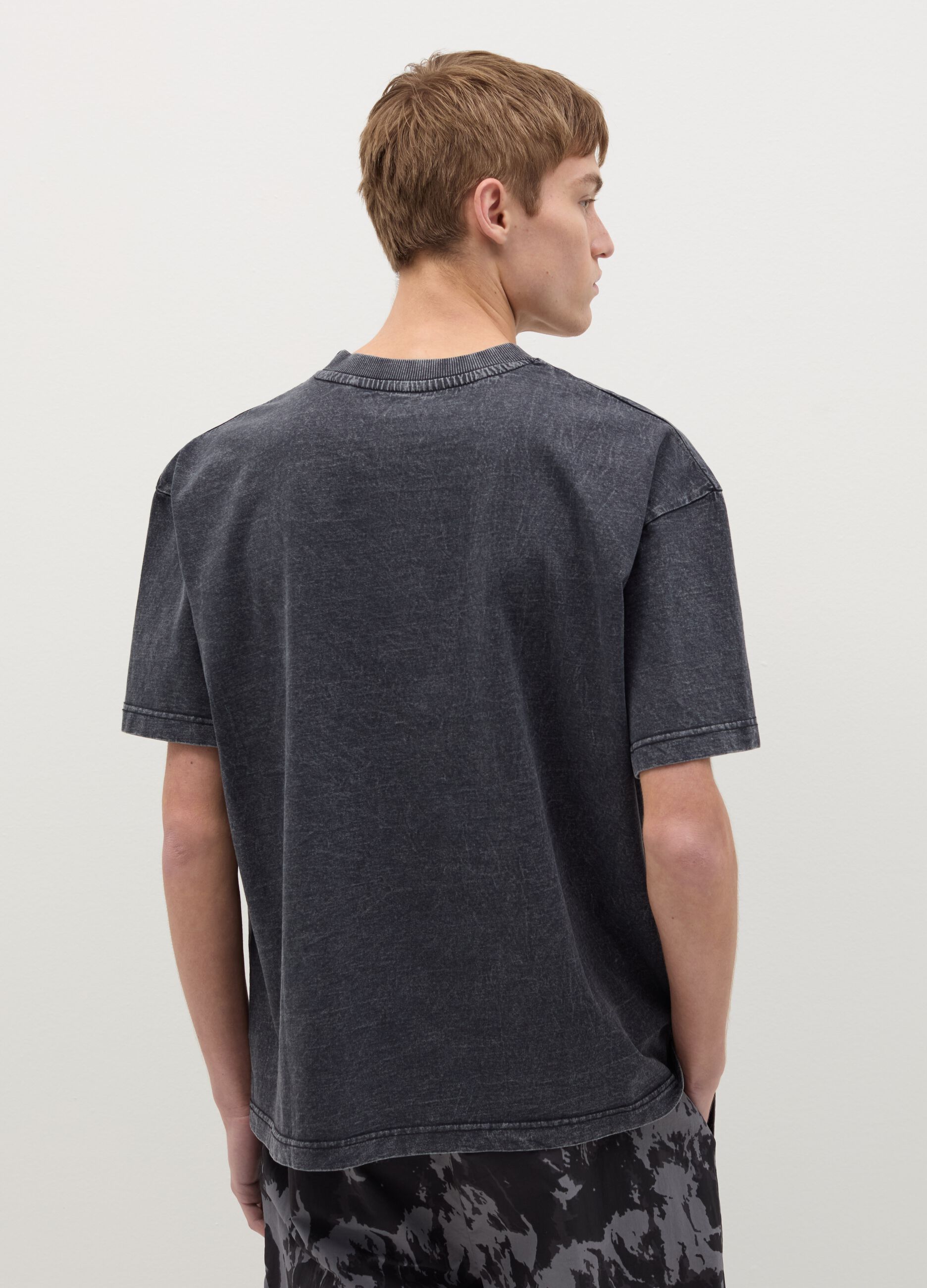 B.ANGEL X THE SEA BEYOND T-shirt in acid-wash cotton