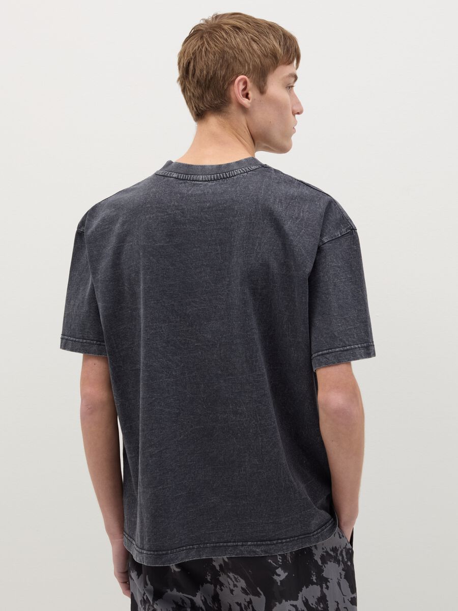 B.ANGEL X THE SEA BEYOND T-shirt in acid-wash cotton_3
