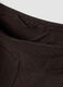 Brown flared leggings in stretch fabric_1