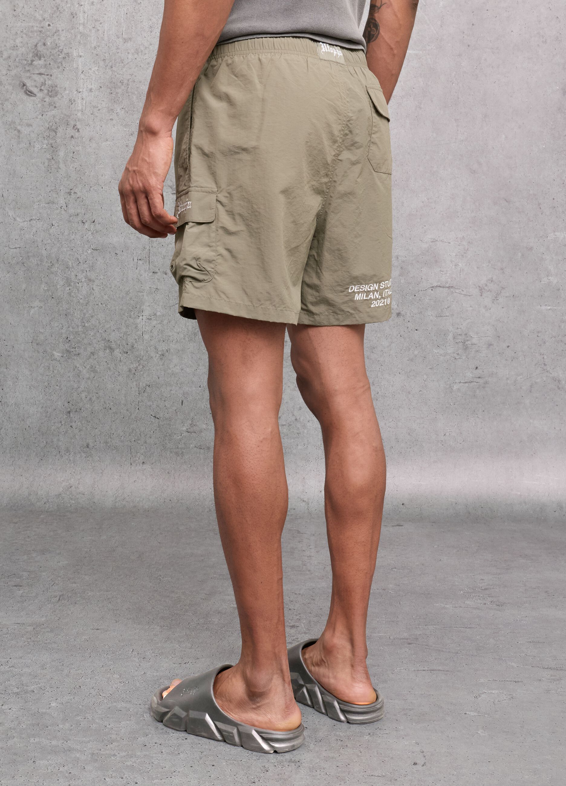 Cargo Swim Shorts Military Green