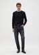 Relaxed fit black pure cotton jeans_0