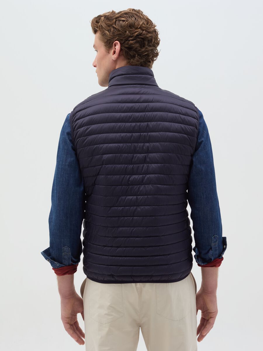 Full-zip ultralight gilet with high neck_3
