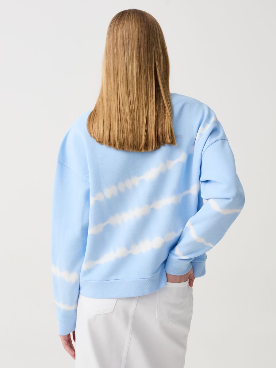 Tie-dye sweatshirt with round neck_2