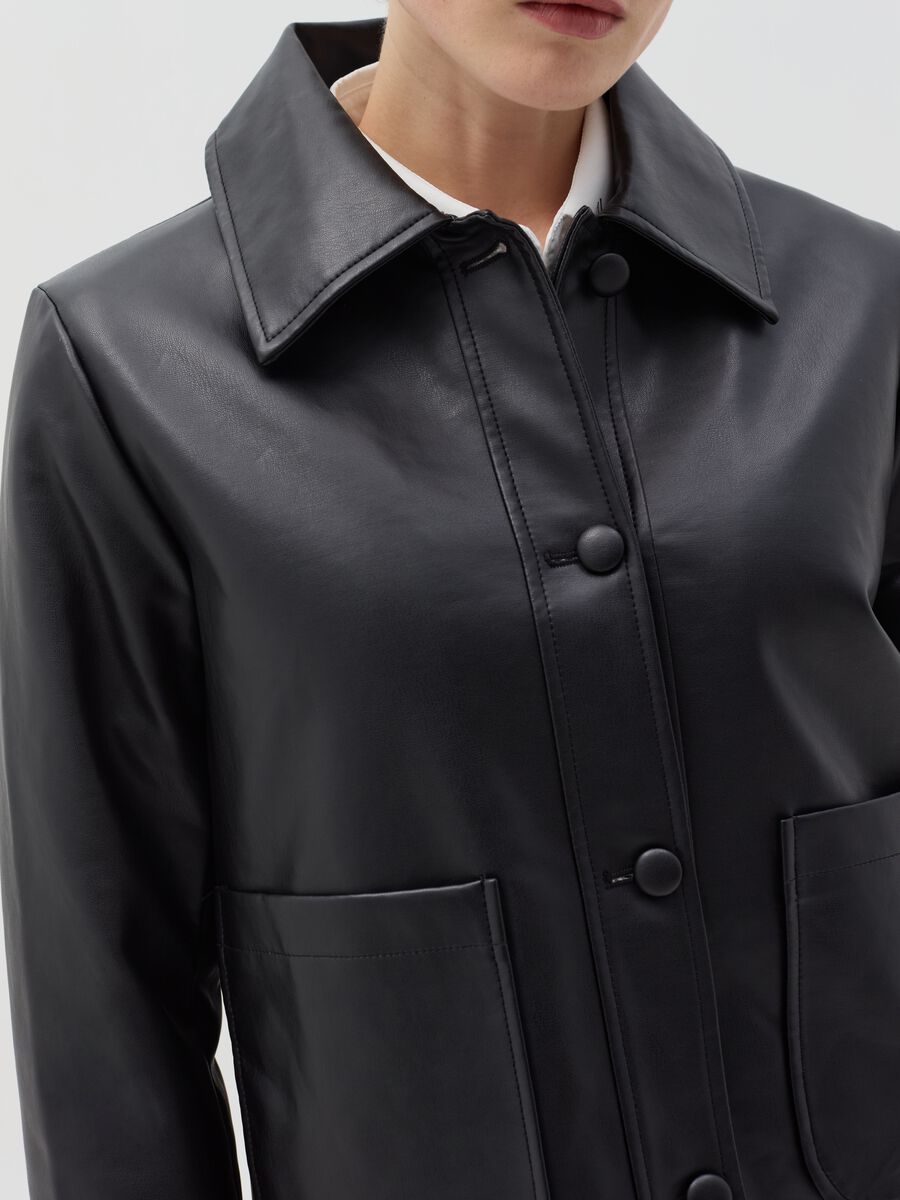 Glossy-effect shacket_2
