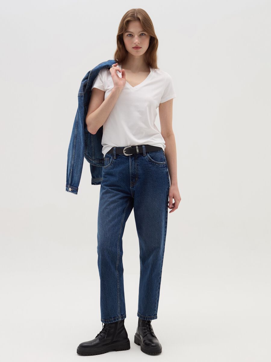 Mum-fit acid wash jeans_0
