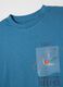 Pigiama da bambino in puro cotone blu regular fit_2