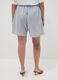 Sky-blue striped pure cotton shorts_2