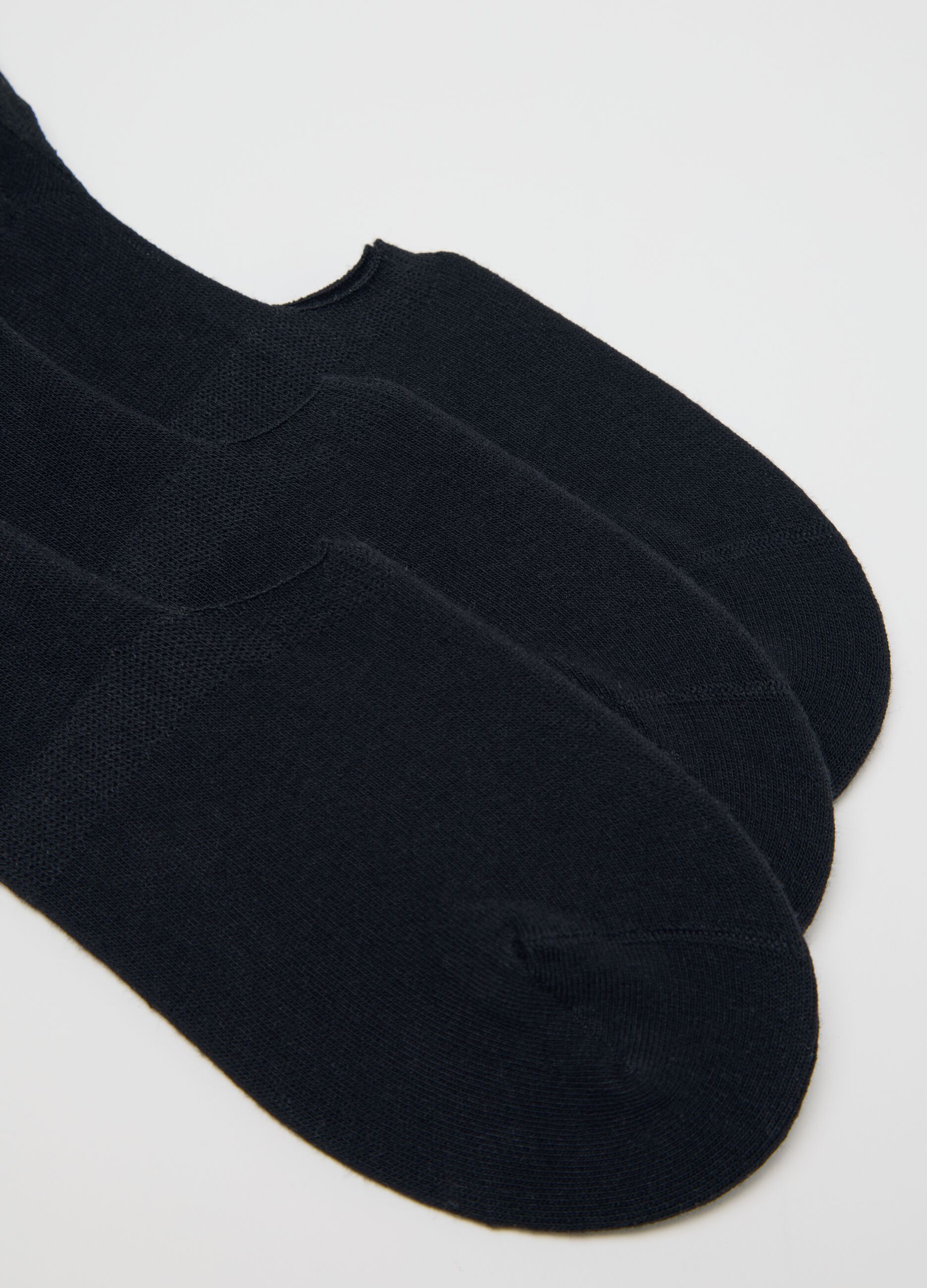 Three-pack black stretch pop socks
