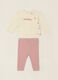 White and pink pure cotton baby girl set_0