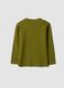 Green long-sleeve organic cotton T-shirt_1