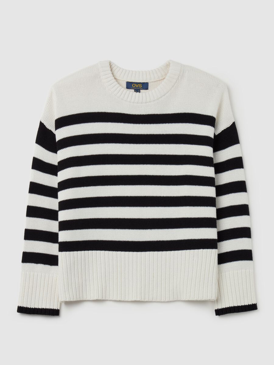 Oversized striped pullover_4