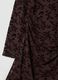 Brown stretch dress with high neck_1