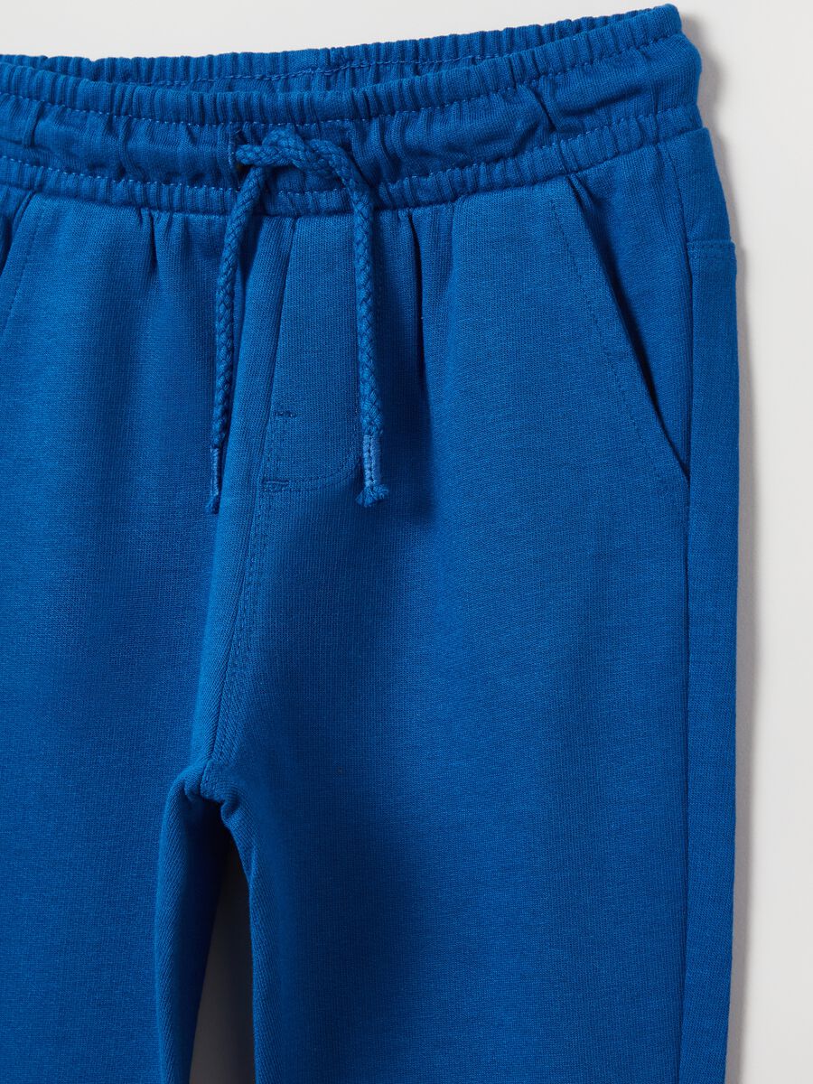 Plush joggers with drawstring_2