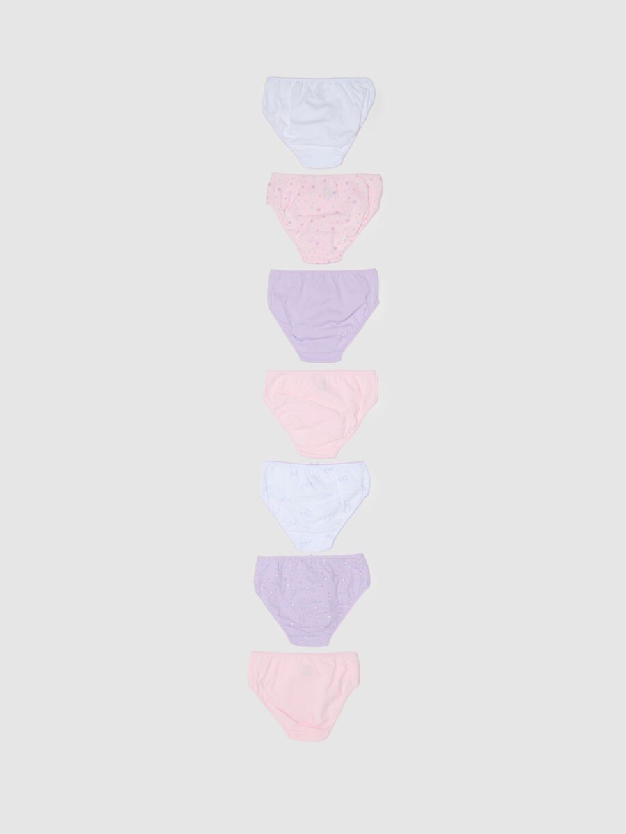 Girls' multipack set of multicolour cotton briefs in regular fit_1