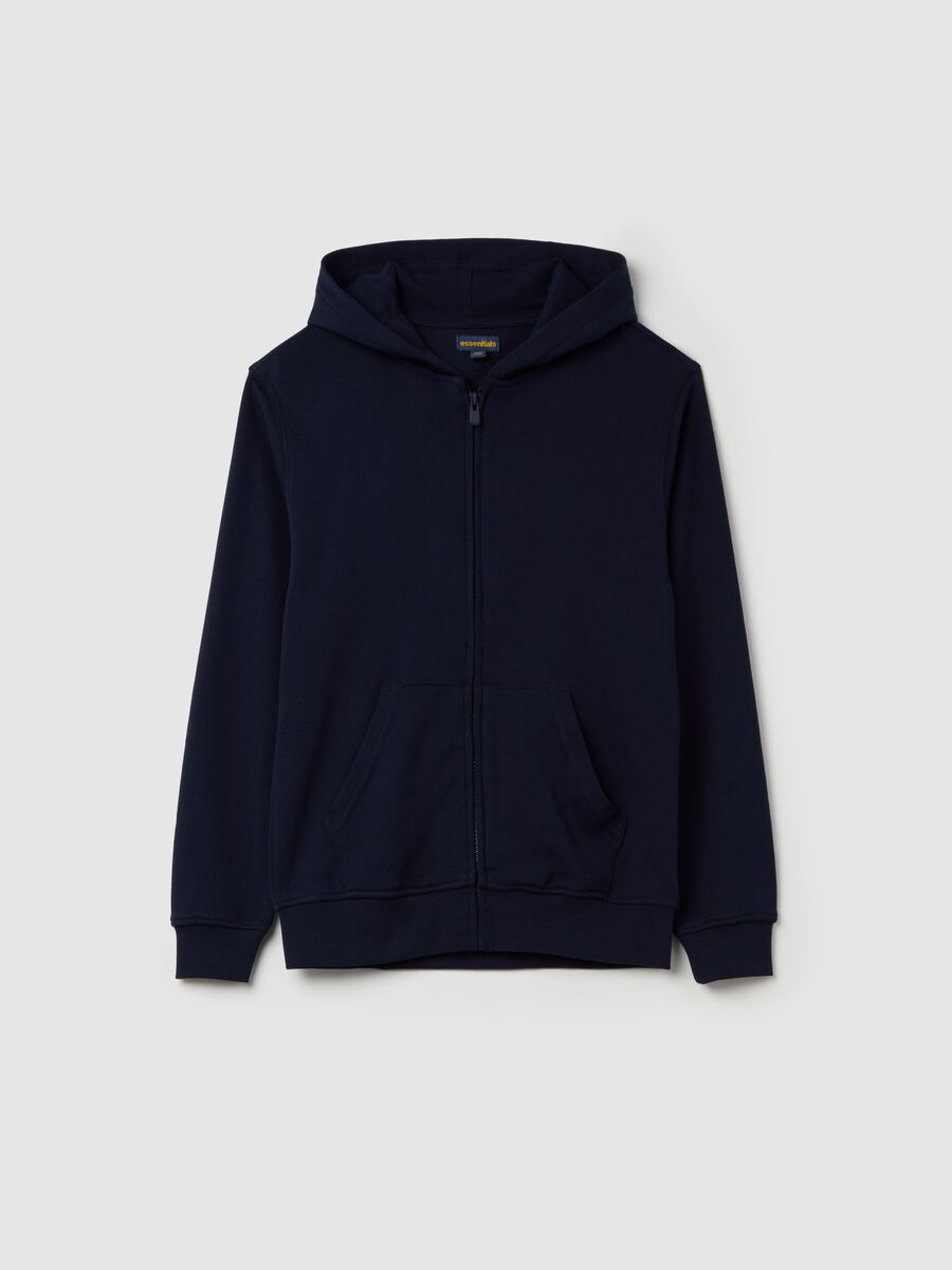 Full-zip Essential con cappuccio e tasche_3