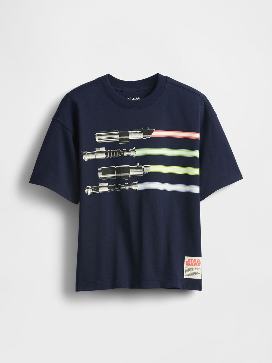 Star Wars Crew Neck T-shirt with Lightsabers_0
