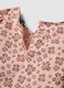 Pink pure cotton set with printed blouse and shorts_2