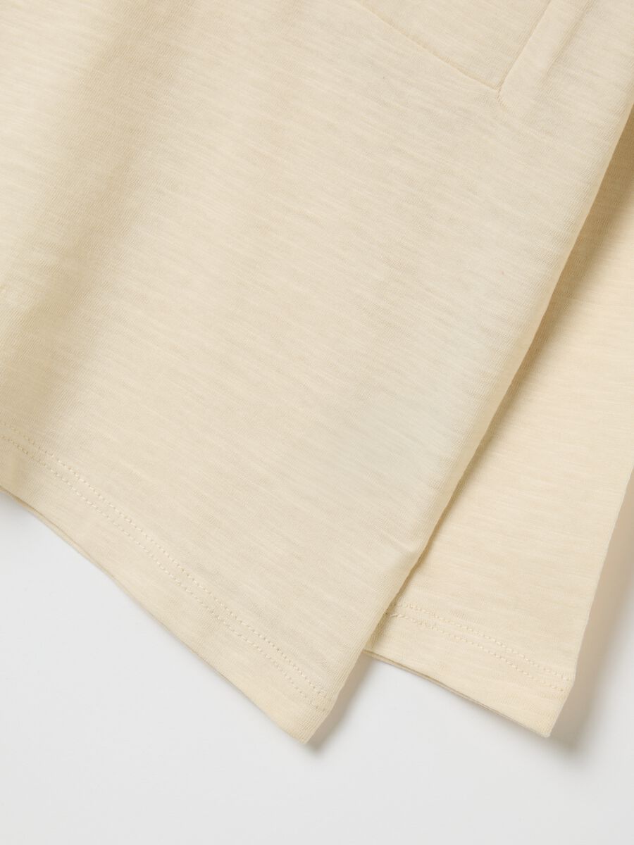Children's beige pure cotton sweater_3