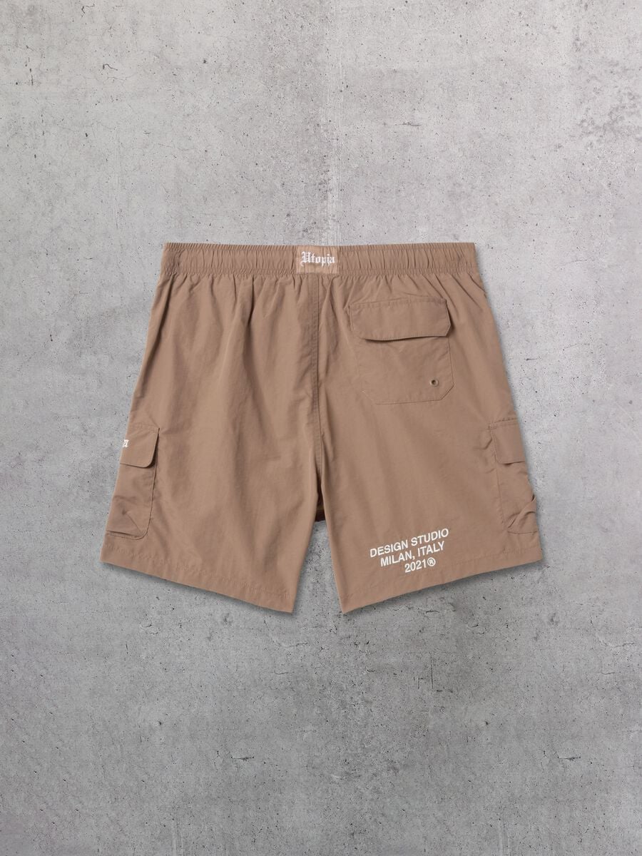 Cargo Swim Shorts Mocha_6