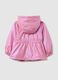 Girls' Pink Regular Fit Jacket_1