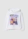 White 100% cotton hoodie with K-Pop Demon Hunters print_0