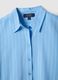 Camicia in pura viscosa azzurra a righe regular fit_5